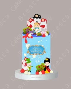 CAKE ALICIA EN EL PAIS DE LAS MARAVILLAS