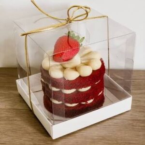 MINI CAKE EN CAPSULA TRANSPARENTE